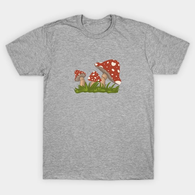 Mushroom Love T-Shirt by XeniahUnicorn